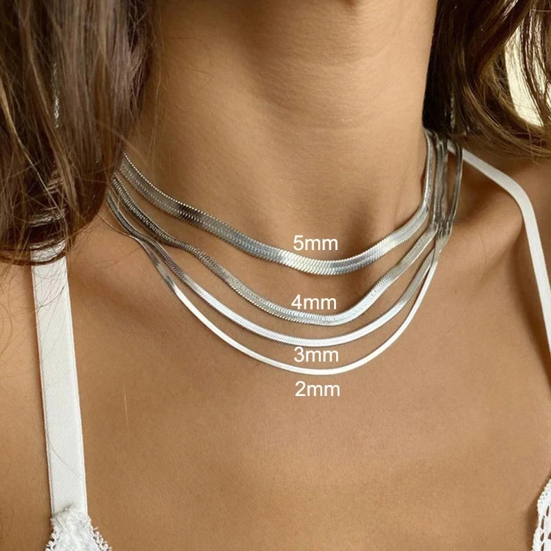 Snake Chain Women Choker Necklace