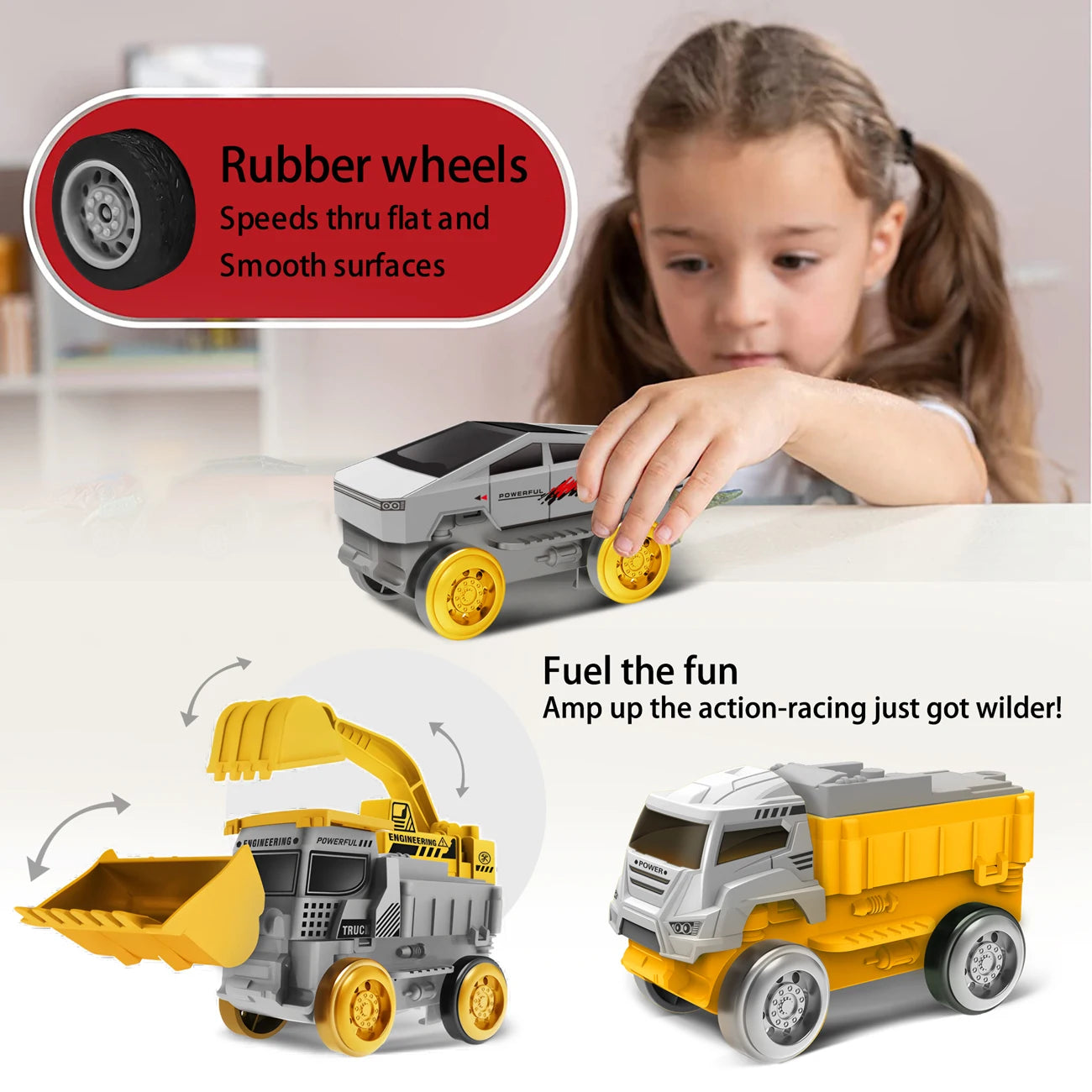 Magic Climbing Track with Engineering Car