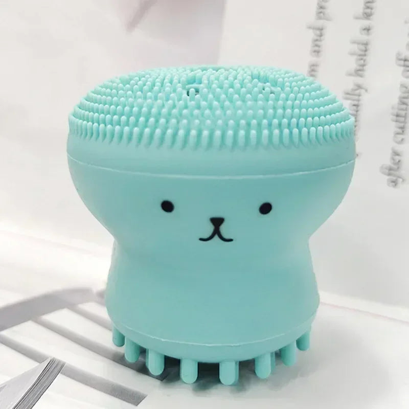 Pink Octopus Facial Cleansing Brush