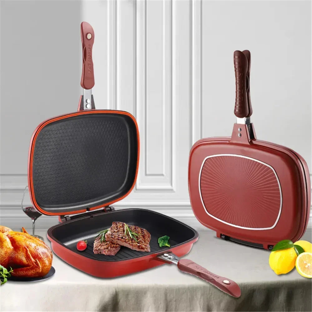 Double Side Grill Fry Pan