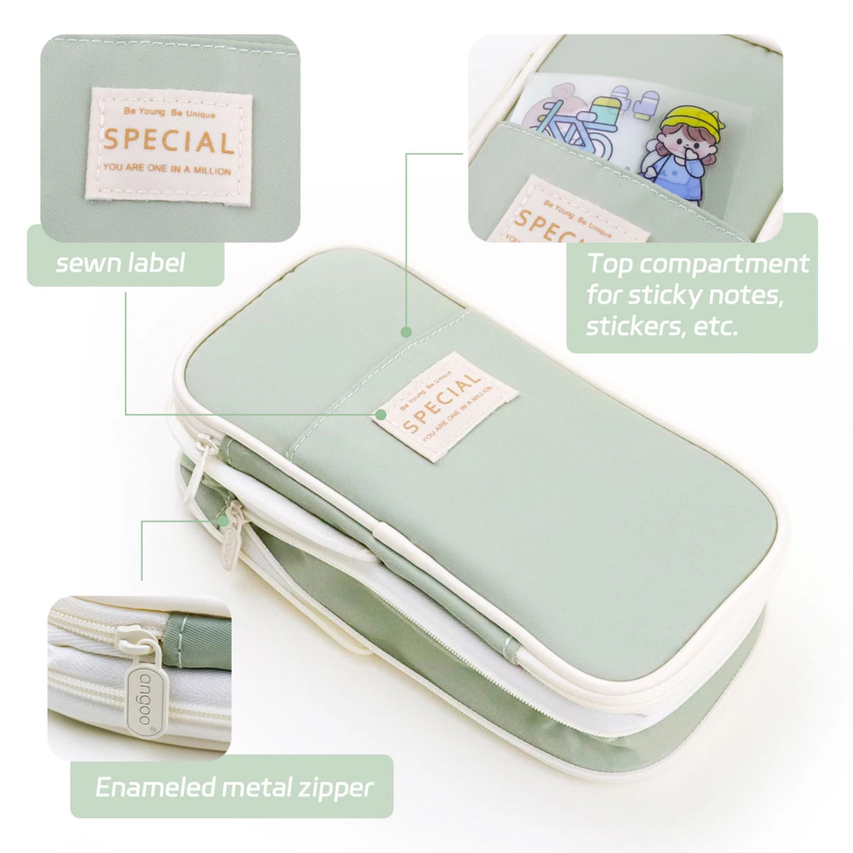 Big Capacity Pencil Pouch for School & Office