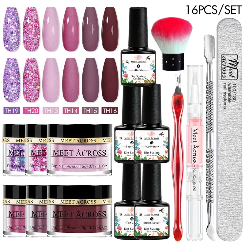 Powder Dip Nail Art Set