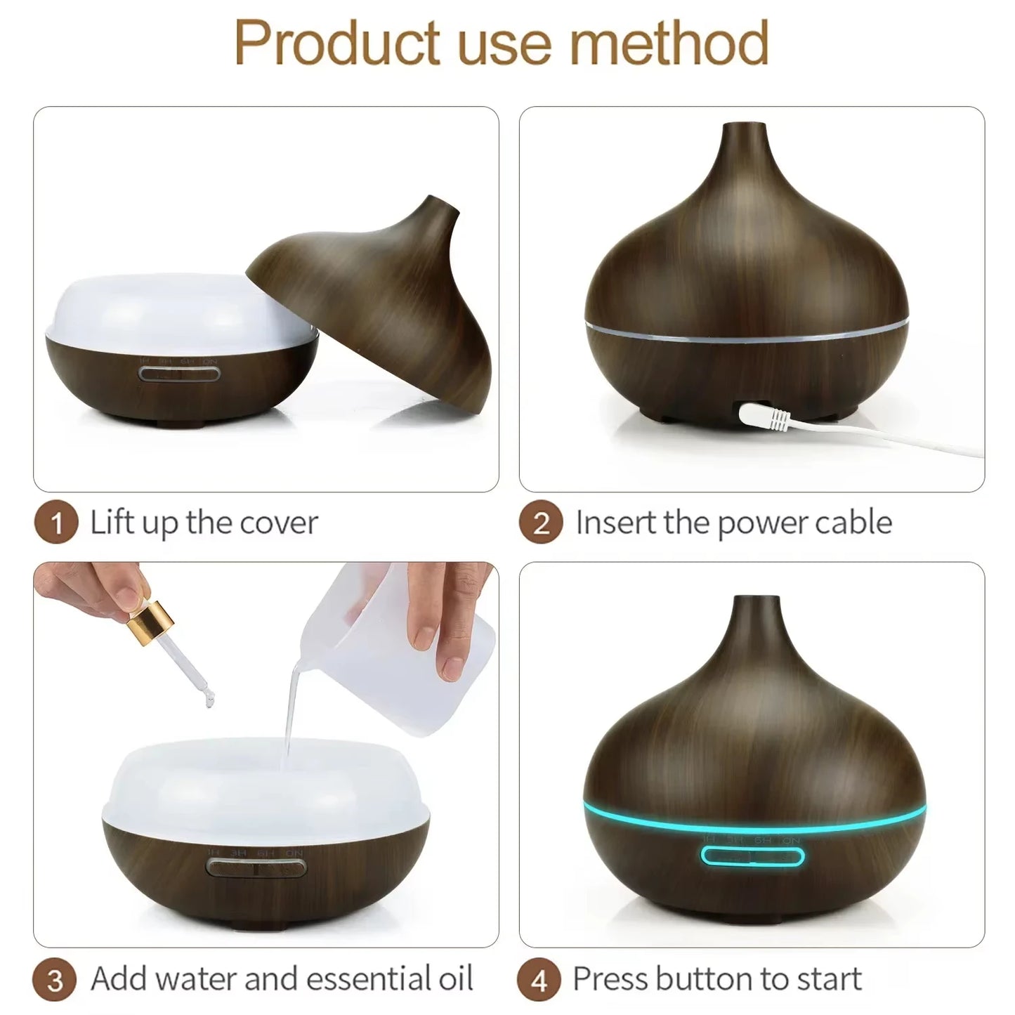 Ultrasonic Aroma Diffuser and Humidifier