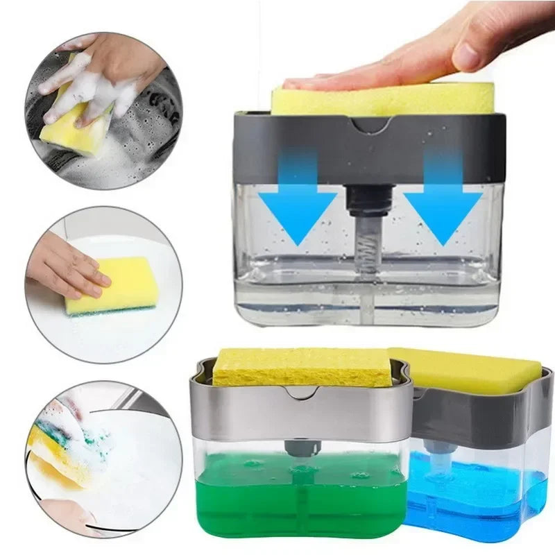 Soap Dispenser With Sponge Holder