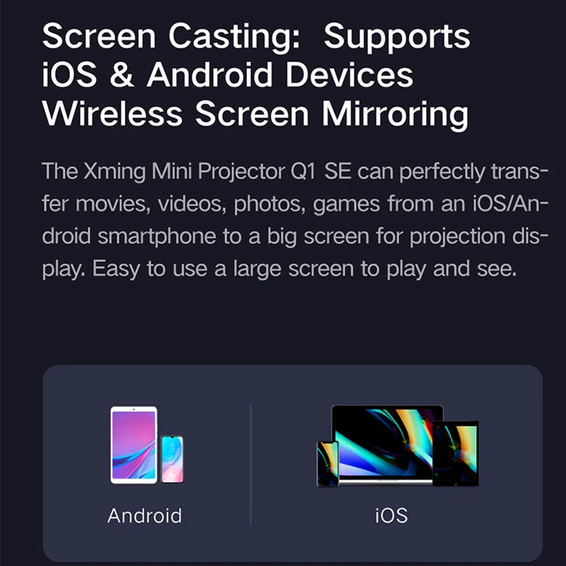 WEWATCH V30 Portable Mini Smart Projector