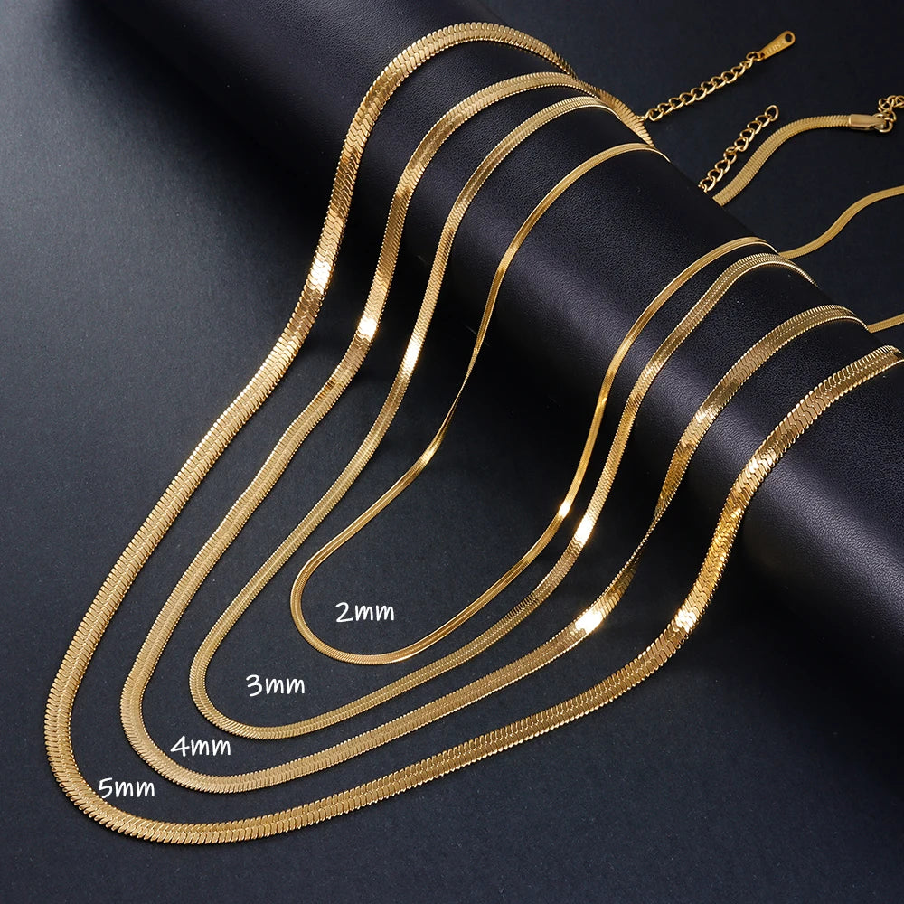 Snake Chain Women Choker Necklace