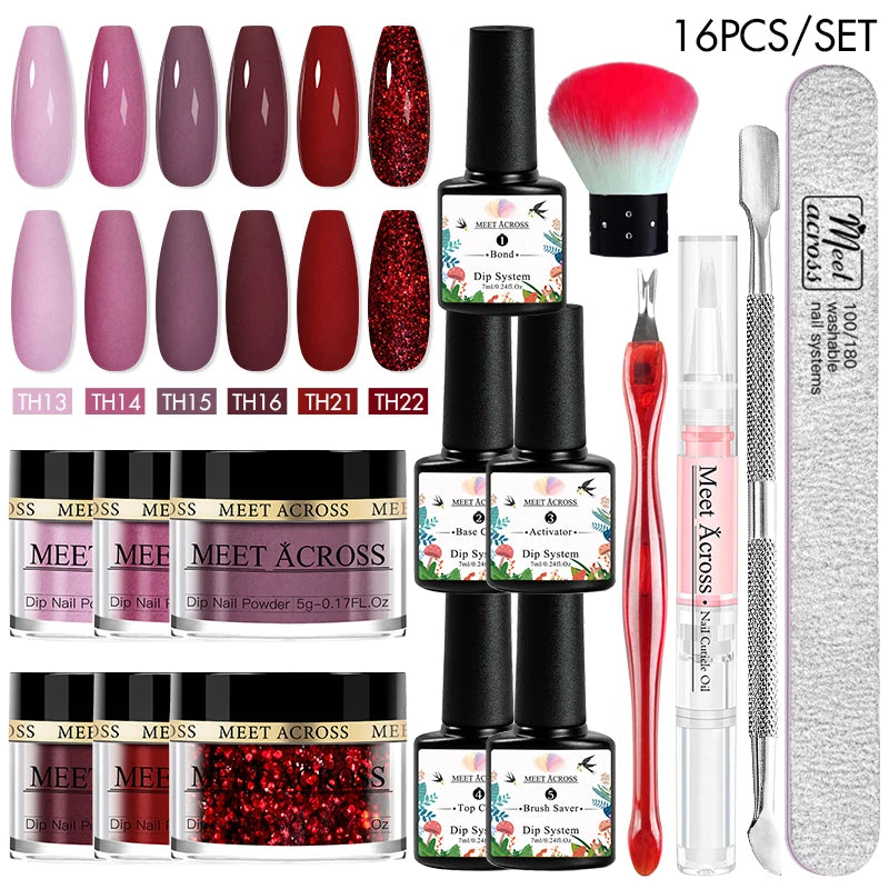 Powder Dip Nail Art Set