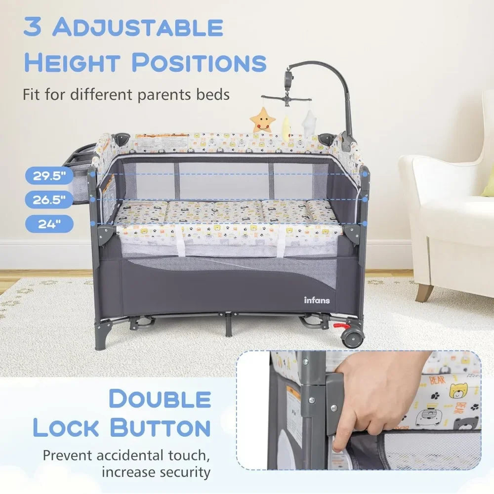 5-in-1 Baby Sleeper with Music & More