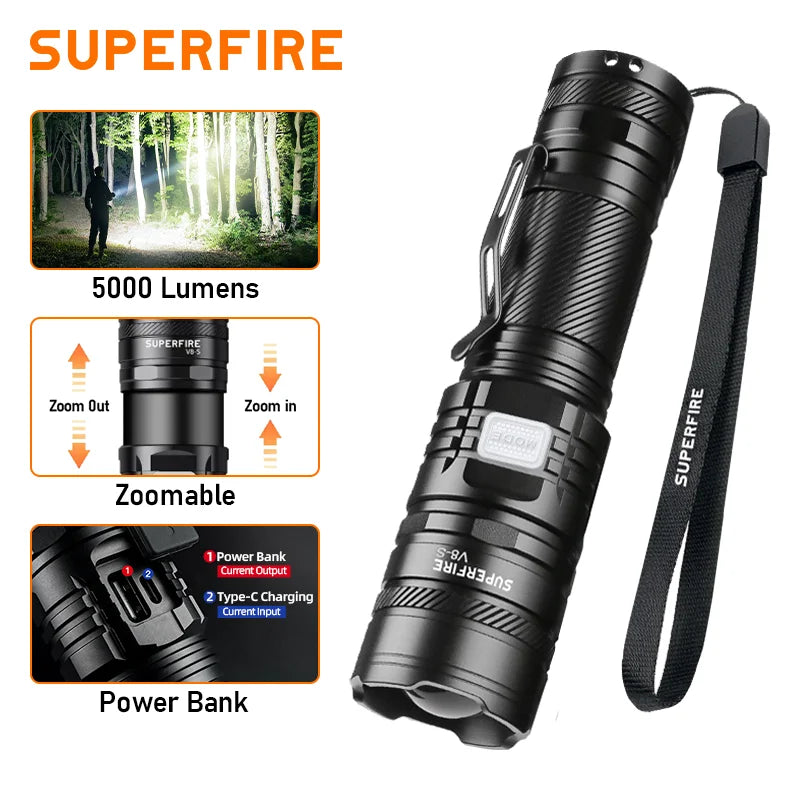 Multi-function Tactical 3x LED Flashlight