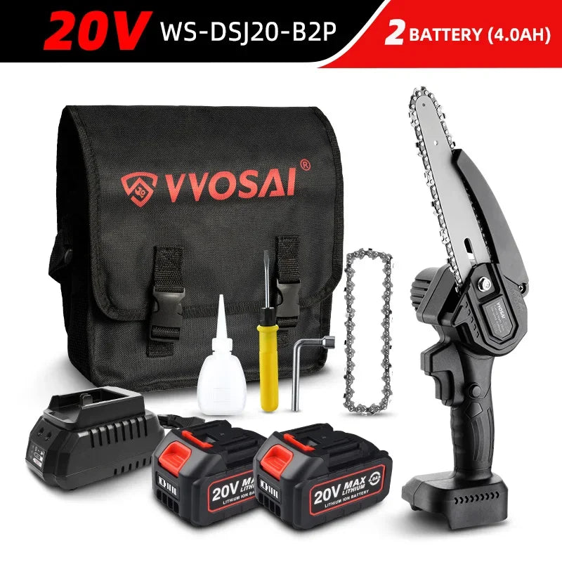 WOSAI 20V 6 Inch Mini Electric Chainsaw