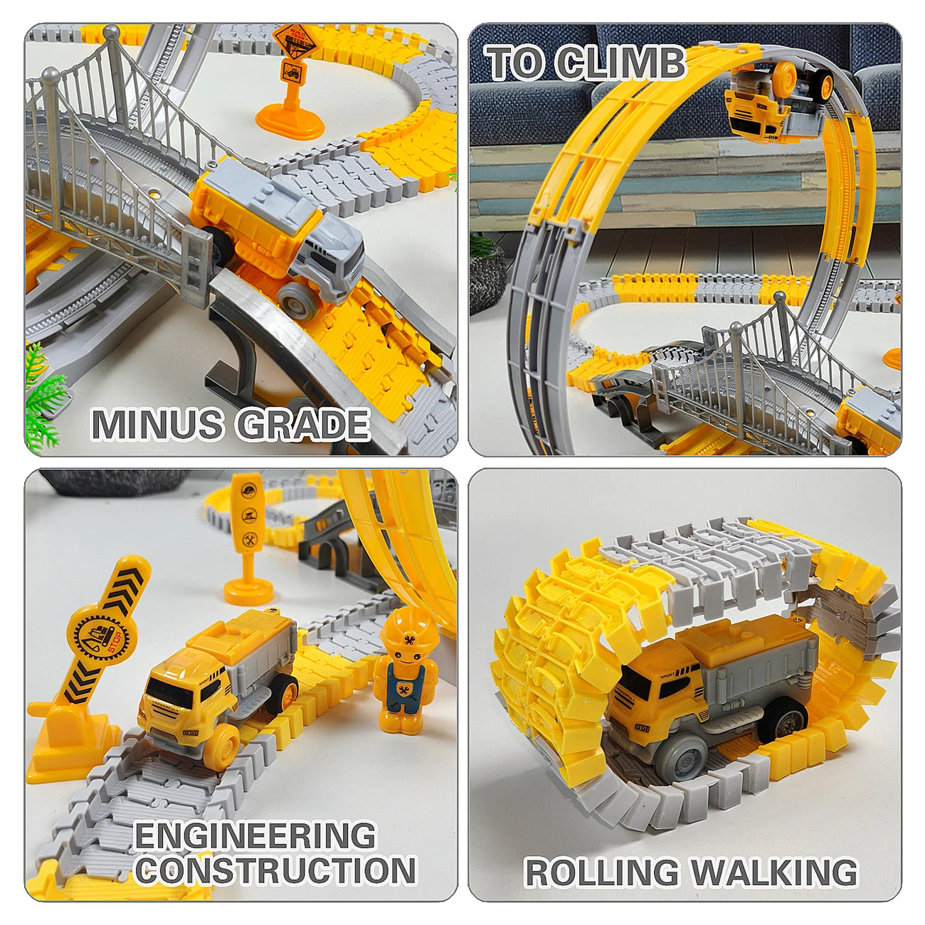 Magic Climbing Track with Engineering Car