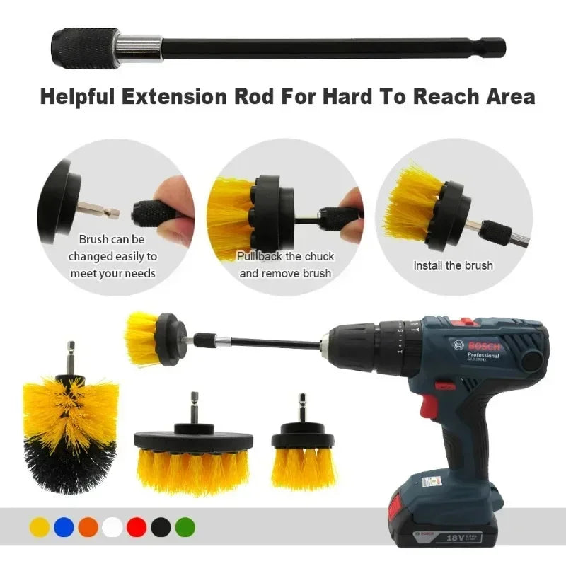 3pcs/set Electric Drill Brush