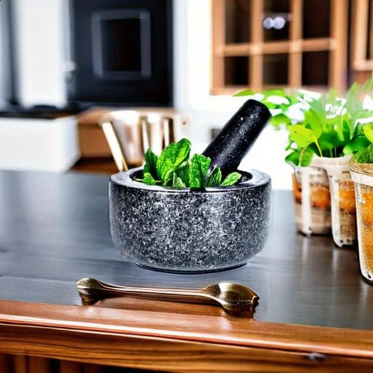 Natural Stone Durable Mortar And Pestle