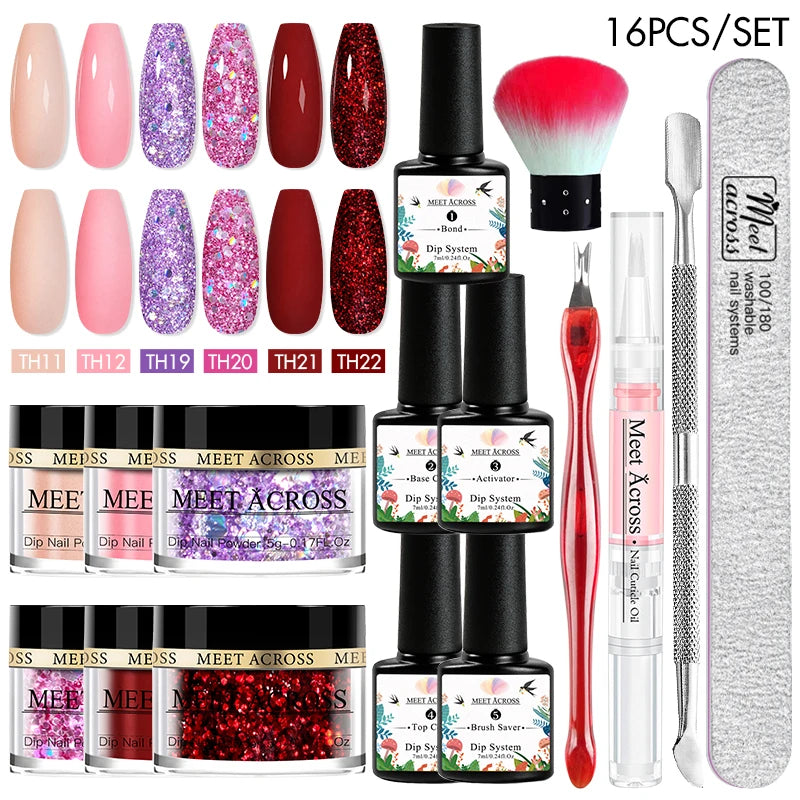 Powder Dip Nail Art Set