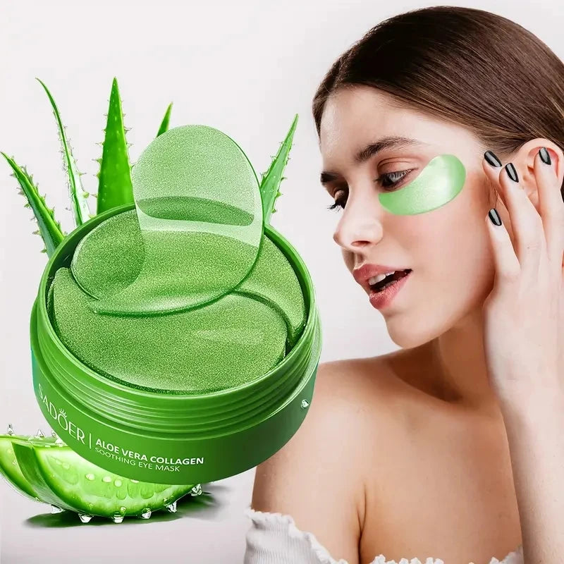 60Pcs Aloe Vera Collagen Eye Mask