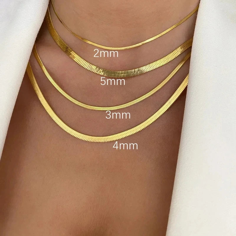 Snake Chain Women Choker Necklace