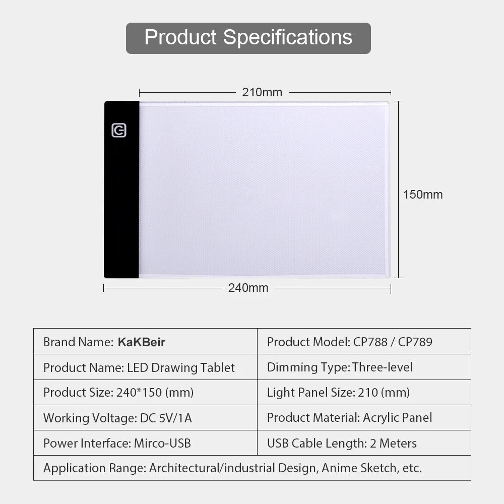 LED Artist Tracing Table