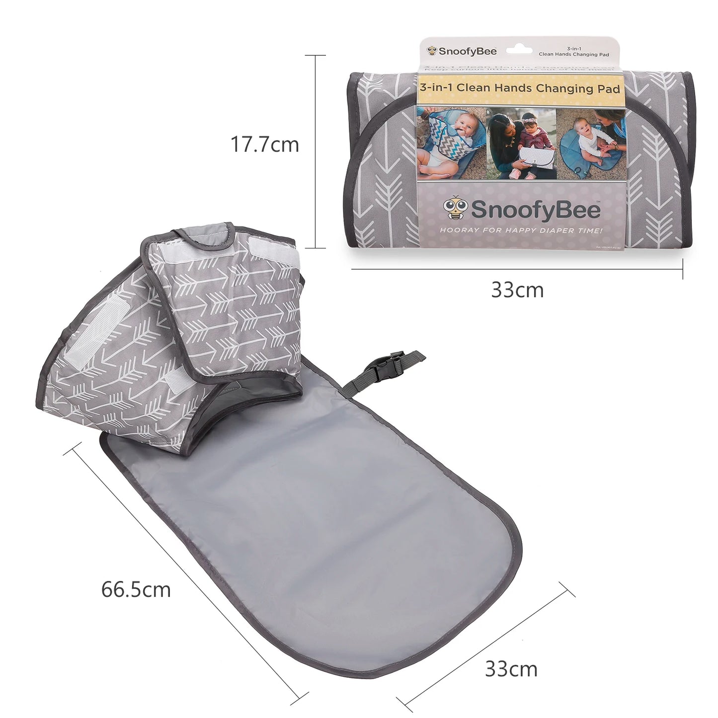 Deluxe 3 in 1 Clean Hands Changing Pad