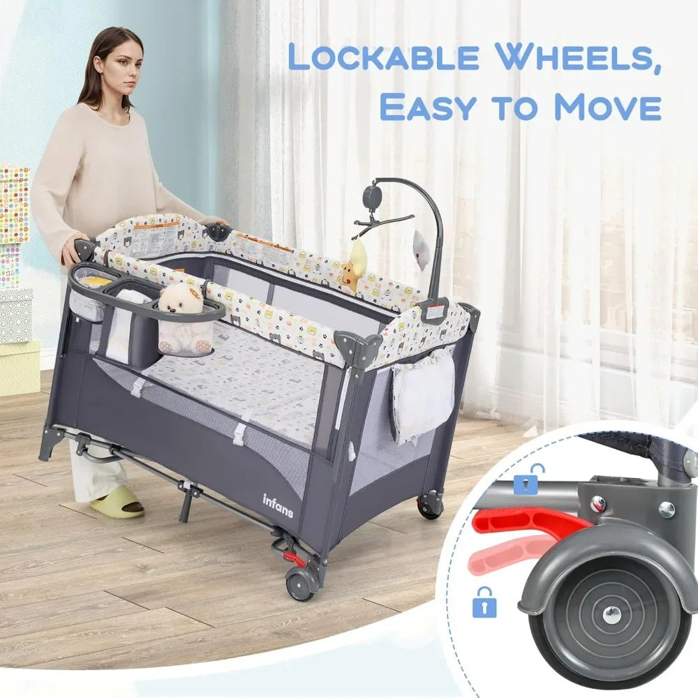 5-in-1 Baby Sleeper with Music & More