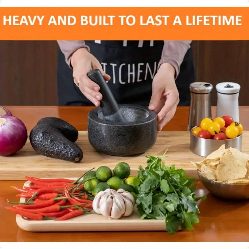 Natural Stone Durable Mortar And Pestle