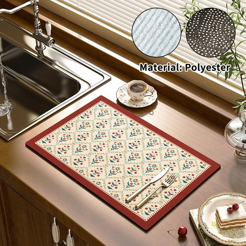 Super Absorbent Dish Drying Mat