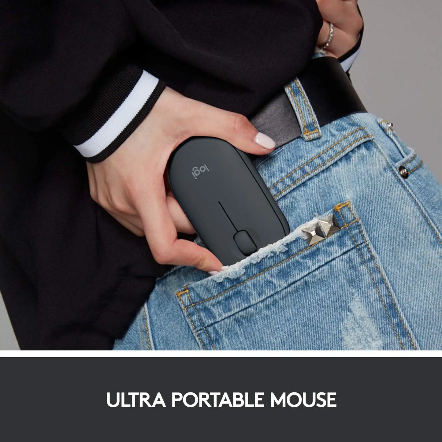 Mouse Portable Pebble Shape