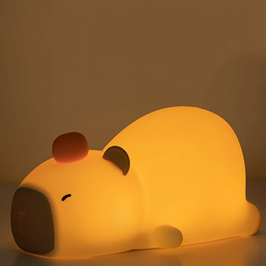Capybara Night Light Cute Bedside Lamp"