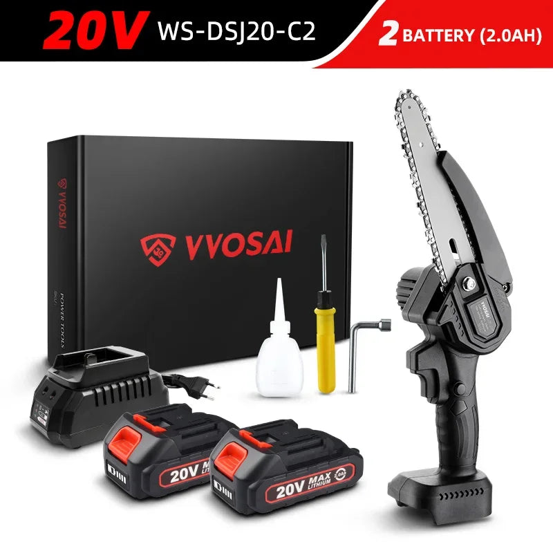 WOSAI 20V 6 Inch Mini Electric Chainsaw