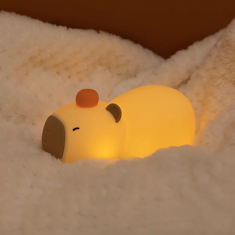Capybara Night Light Cute Bedside Lamp"