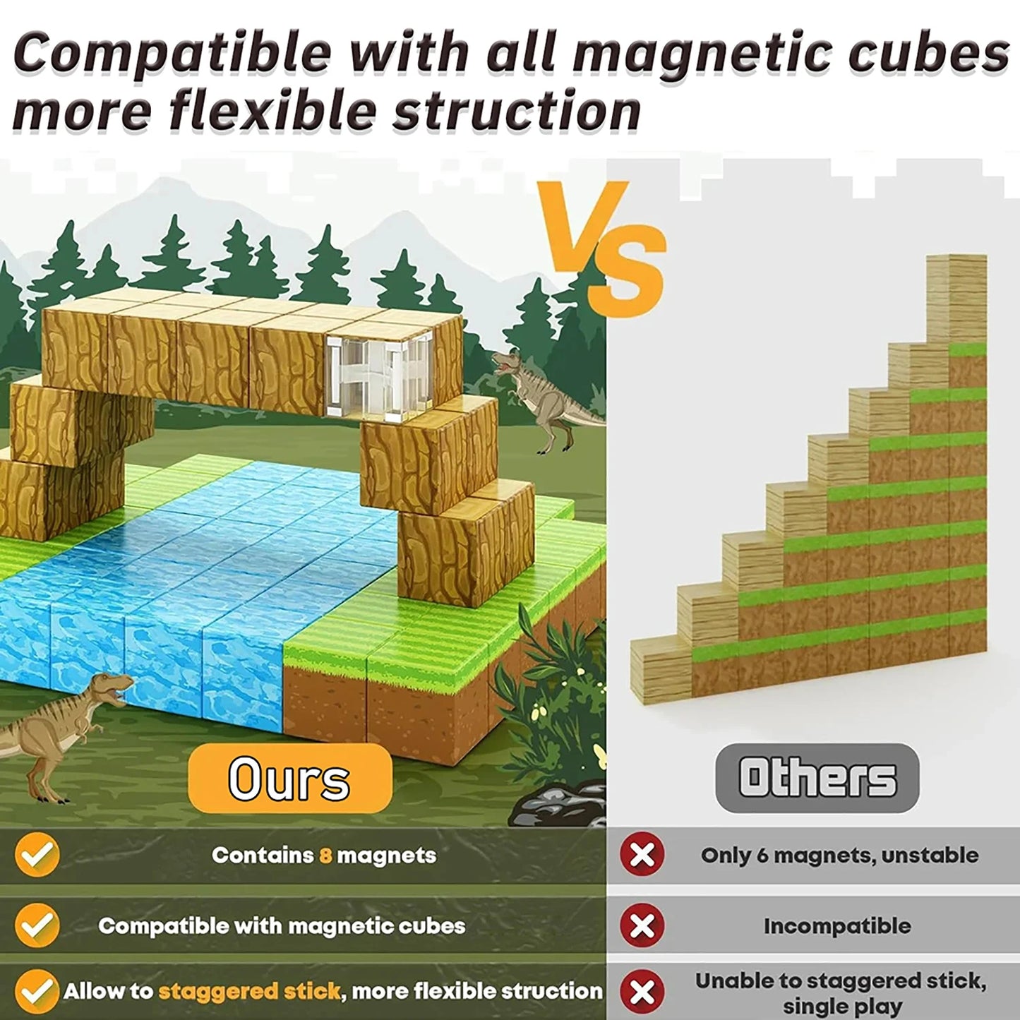 Magnetic Blocks STEM Toy for Kids