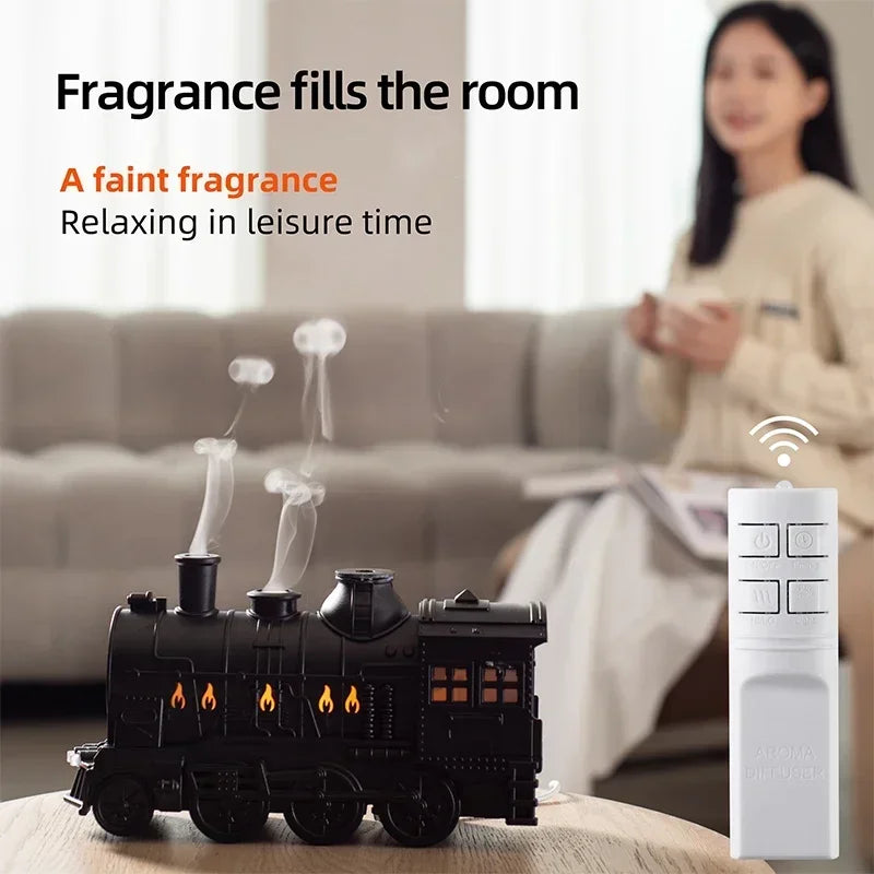 Mini Train Aromatherapy Diffuser & Humidifier with LED